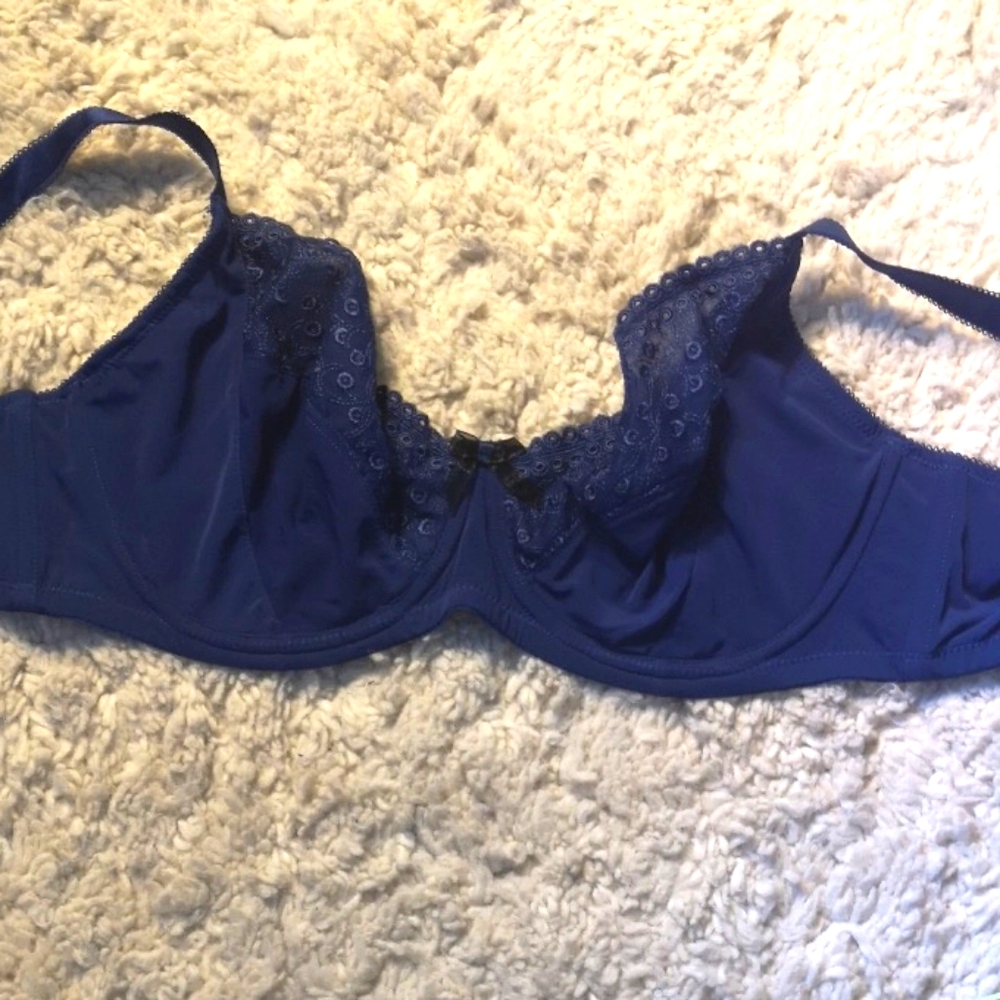 NWOT Parfait 36H Bra Navy Unpadded